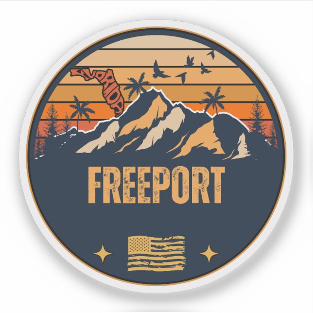 Freeport, Florida Aufkleber (Vorderseite)