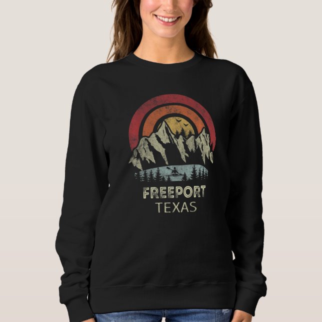 Freeport Texas Mountain Sunset Sunrise Kayaking   Sweatshirt (Vorderseite)
