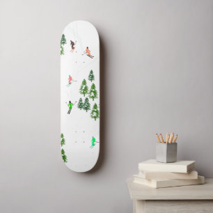Freeride Alpin Skifahren Skateboard