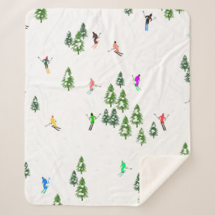 Freeride Alpine Skiern Skifahren Party Sherpadecke