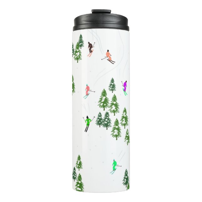Freeride Alpine Skiers Skilaufe Ski Thermosbecher (Vorderseite)