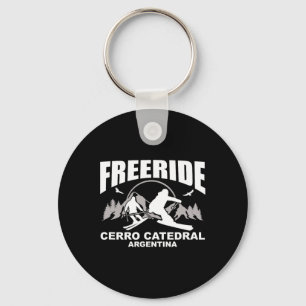 Freeride Skiing Cerro Catedral Argentinien Schlüsselanhänger