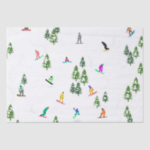 Freeride Snowboard Snowboarder Snowboarder Seidenpapier