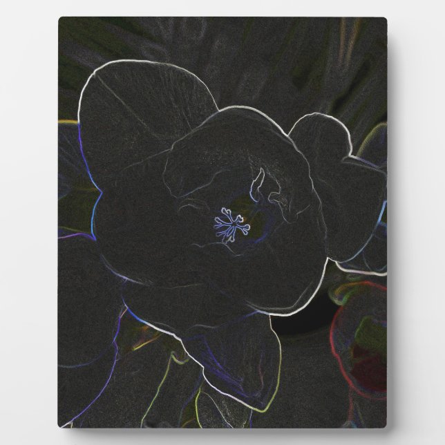 freesia flowers outlined fotoplatte (Vorderseite)