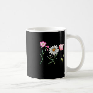 Freesia Gänseblümchen Tulpe dezent Blütenstiel Nat Kaffeetasse