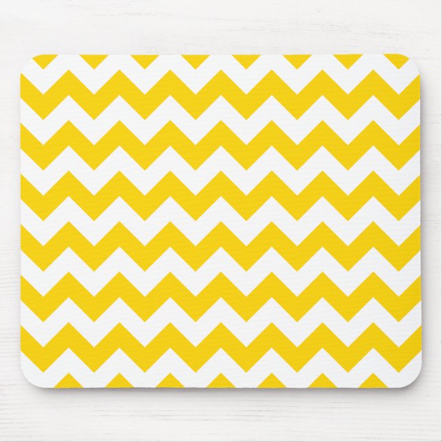Freesia-gelber Zickzack Zickzack Mousepad (Vorne)