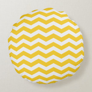 Freesia Zickzack Pattern Round Pilzes Rundes Kissen