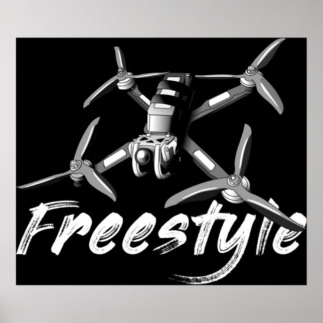 Freestyle-Drohne Poster (Vorne)