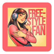 Freestyle Fan mit jungen Frauen mit Kopfhörern