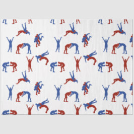 Freestyle Greco Roman Wrestling Pattern Seidenpapier