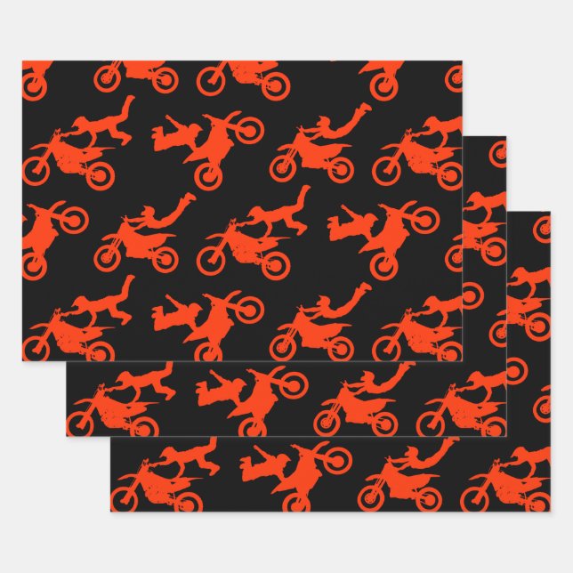 Freestyle Motocross Seat-Grab Motorradliebhaber Geschenkpapier Set (Set)