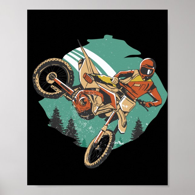 Freestyle Motorradstunts FMX Poster (Vorne)