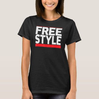 Freestyle Music Fan 80er Retro Rap Style Grafik T-Shirt
