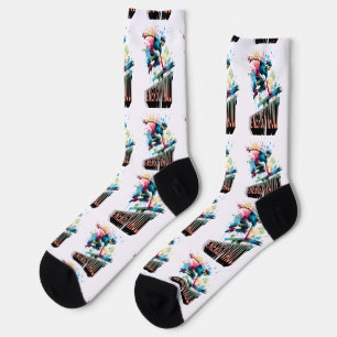Freestyle-Parkour-Sprung-Wölbsprung-Burst-Junge Socken