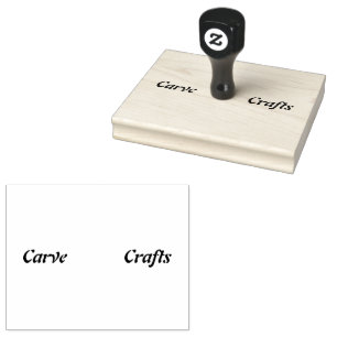 Freestyle Schriftart Carve Craves Textblock-Farbe Gummistempel