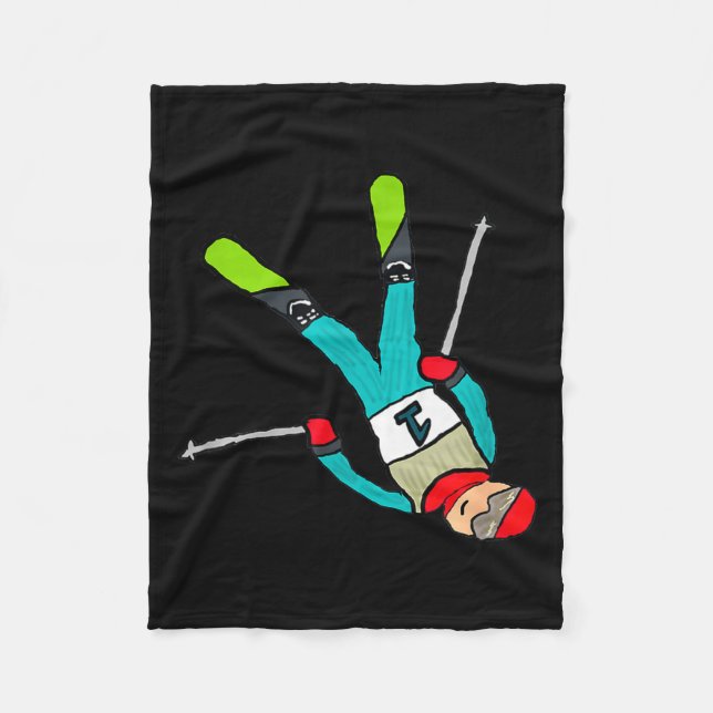 Freestyle-Skiing  Fleecedecke (Vorderseite)