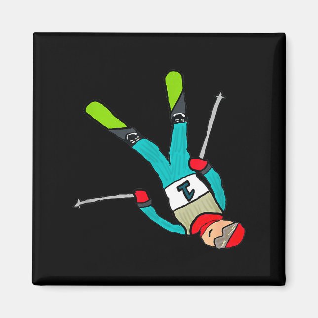 Freestyle-Skiing  Magnet (Vorne)