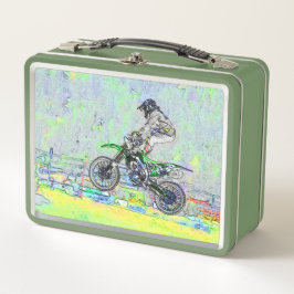 Freestyle Stuntman-Motocross Rider Metall Brotdose