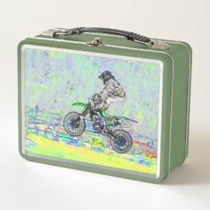 Freestyle Stuntman-Motocross Rider Metall Brotdose