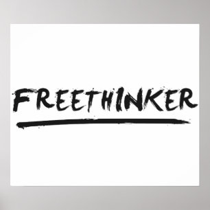Freethinker-Malerpinsel Poster