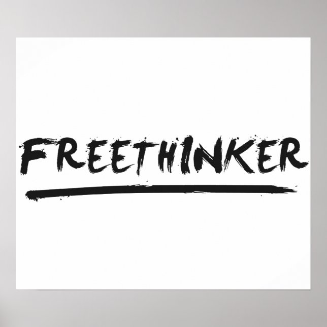 Freethinker Paintbrush Poster (Vorne)