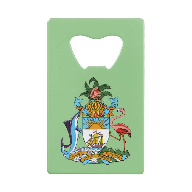 Freetown, Bahamas mit Wappen (Eleuthera) Geldbeutel Flaschenöffner (Vorderseite)