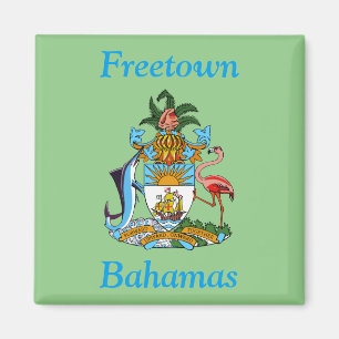 Freetown, Bahamas mit Wappen (Eleuthera) Magnet