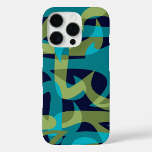 Freeway Abstrakt Retro Psychedelic Marine Aquamari iPhone 16 Pro Hülle