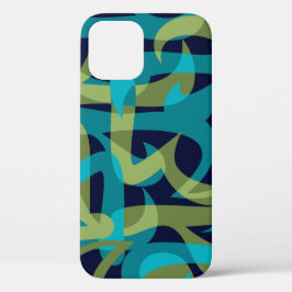 Freeway Abstrakt Retro Psychedelic Marine Aquamari iPhone 16 Pro Hülle