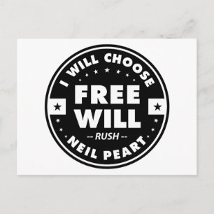 Freewill, motivierend Zitat Postkarte