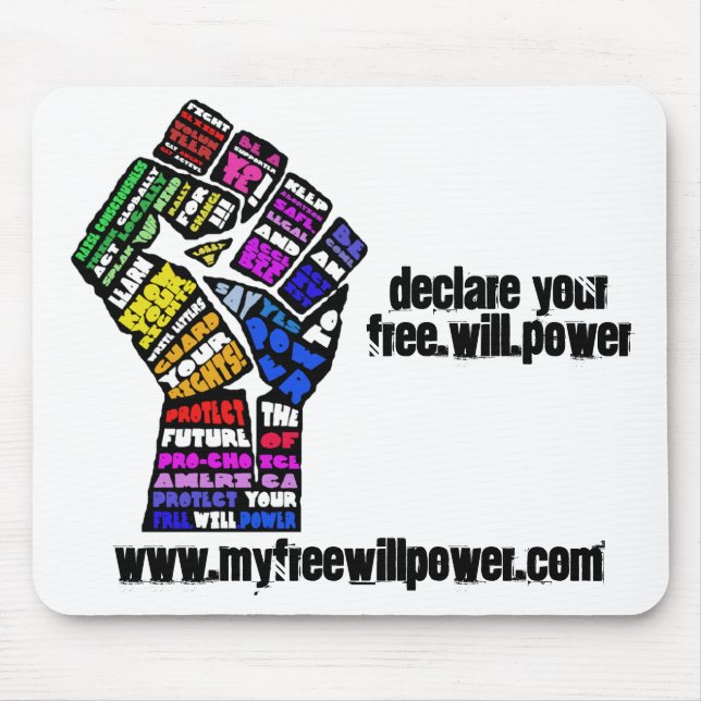 freewillpower: mousepad (Vorne)