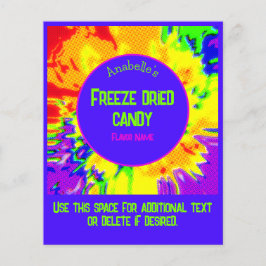 Freeze getrocknete Candy Colorful Custom Business Flyer