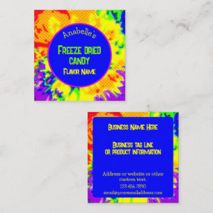 Freeze getrocknete Süßigkeiten Custom Colorful Bri Quadratische Visitenkarte