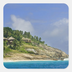 Fregate Island Resort PR) Quadratischer Aufkleber