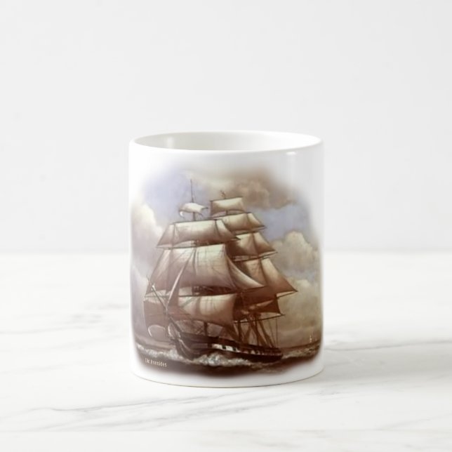 Fregatte"alter Ironsides" USS-Konstitution Kaffeetasse (Mittel)