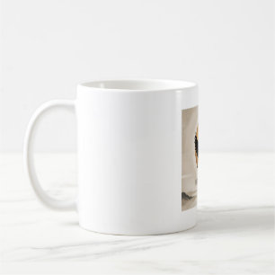 Frei als Vogel - Goldene Sonne und Schwarze Taube Kaffeetasse