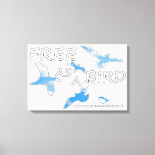 Frei als Vogel Leinwanddruck