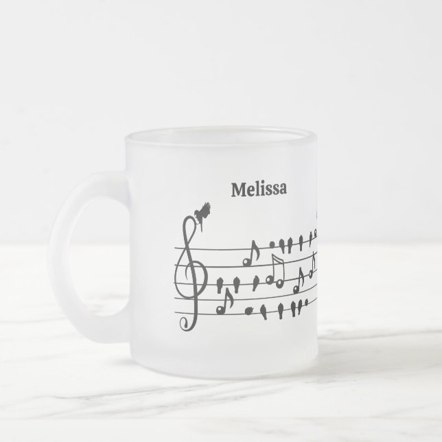 Frei als Vogel, Singvögel Schauspiel als musikalis Mattglastasse (Links)