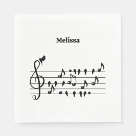 Frei als Vogel, Singvögel Schauspiel als musikalis Serviette