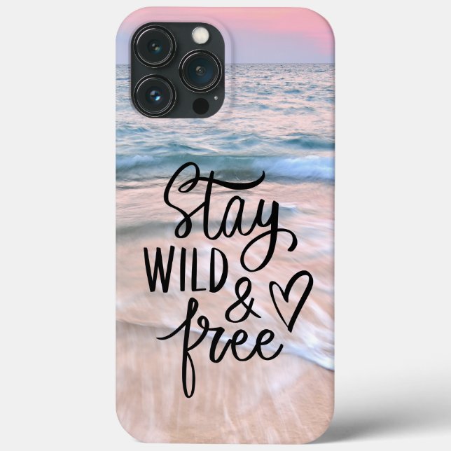 frei bleibe | Zitat zur Beach-Fotografie Case-Mate iPhone Hülle (Rückseite)