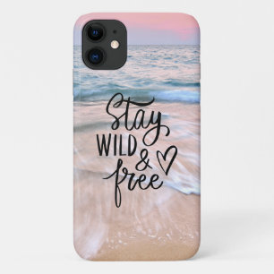 frei bleibe Zitat zur Beach-Fotografie Case-Mate iPhone Hülle