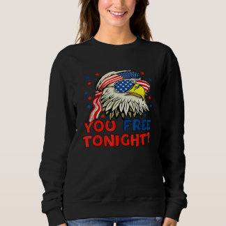 Frei die amerikanische Flagge des Adlers Mullet 4 Sweatshirt
