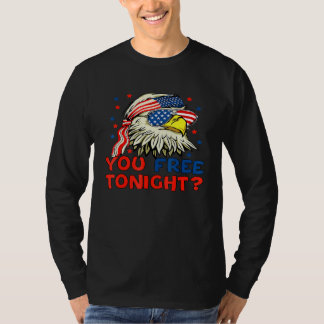 Frei die amerikanische Flagge des Adlers Mullet 4 T-Shirt