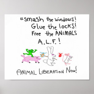 Frei die Tiere A.L.F! Poster