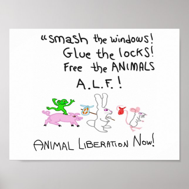Frei die Tiere A.L.F! Poster (Vorne)