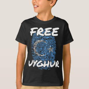 Frei die Uiguren kostenlose uigurische Uigurfahne T-Shirt