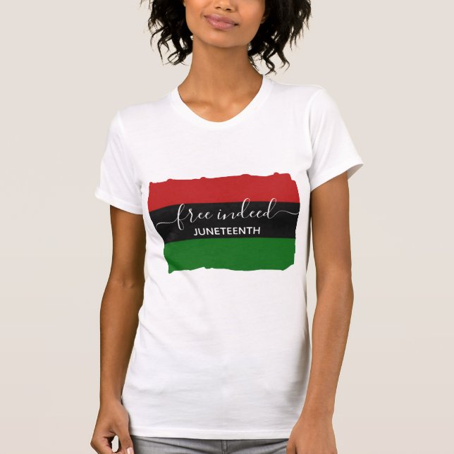 FREI INDEED Pan African JUNETEENTH T-Shirt (Vorderseite)