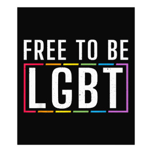 Frei LGBT Bisexuell Lesbisch Gay Pride zu sein Fotodruck