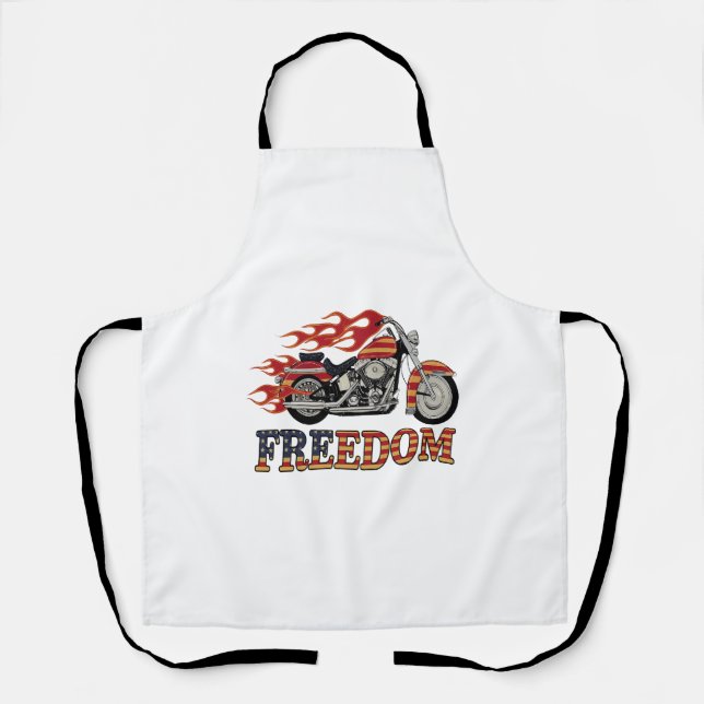 Frei-Motorrad-Flammen Schürze (Vorderseite)