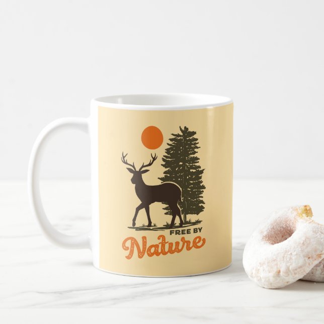 Frei nach Natur Kaffeetasse (Mit Donut)